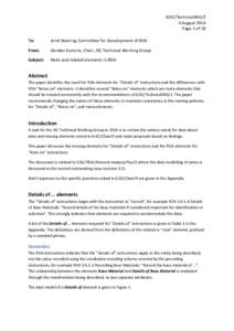 6JSC/TechnicalWG/2 4 August 2014 Page 1 of 18 To:  Joint Steering Committee for Development of RDA