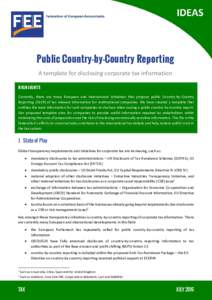 Public Country-by-Country Reporting