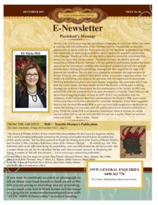 DECEMBER[removed]ISSUE No. 58 Society of Women Writers NSW Inc  E-Newsletter