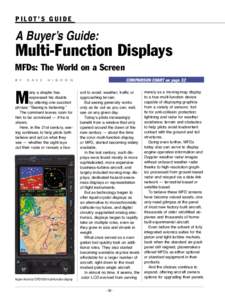 PILOT’S GUIDE  A Buyer’s Guide: Multi-Function Displays MFDs: The World on a Screen