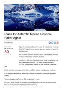 [removed]Plans for Antarctic Marine Reserve Falter Again | Sci-Tech Today Plans for Antarctic Marine Reserve Falter Again