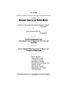 crosoft Word[removed], D.C. v. Heller, Amicus Curiae brief by Foundation 5