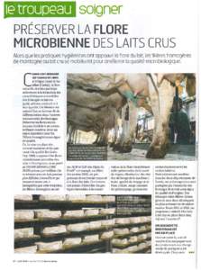 letroupeau sOlgner PRESERVER LA FLORE MICROBIENNE DES LAITS CRUS Alors que les pratiques hygienistes ont oppouvri 10 flore du loit les filieres fromogeres de montogne ou loit cru se mobilisent pour omeliorer 10 quolite m