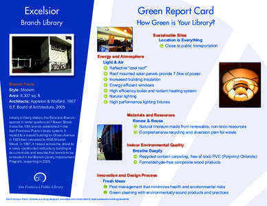 Excelsior Branch Library - Green Report Card - SFPL.org