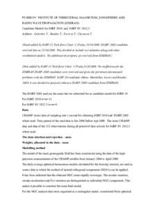 Geomagnetism / International Geomagnetic Reference Field