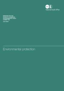 briefing for The House of commons Environmental Audit committee JULY 2010