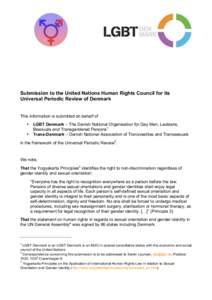 Transgender / Discrimination law / Yogyakarta Principles / Transsexualism / Gender identity / Legal aspects of transsexualism / LGBT rights in Maine / Gender / Identity / LGBT