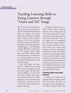 Second-language acquisition / English as a foreign or second language / Total Physical Response / Teaching English as a foreign language / Education / Language education / English-language education