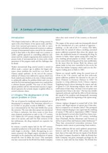 2. A Century of International Drug Control  2.0 A Century of International Drug Control