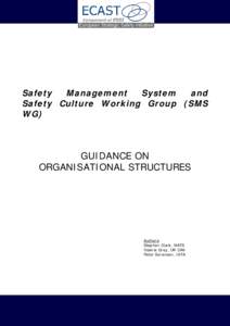 Safety Management System and Safety Culture Working Group Guidance on Organisational Structures- 17 March 09 Safety Management System