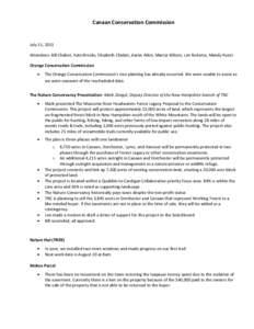 Microsoft Word - Canaan Conservation Commission July[removed]doc