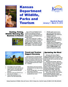 Kansas Department of Wildlife, Parks and Tourism Hunting, Fishing,