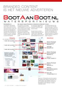 Branded content is het nieuwe adverteren BootAanBoot.nl  Het verschil tussen Persbericht, Advertorial en Branded Content.