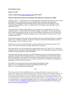 Geography of the United States / Washington / Julia Butler Hansen / Ridgefield National Wildlife Refuge / White-tailed deer / Puget Island /  Washington / Protected areas of the United States / Deer / Julia Butler Hansen Refuge for the Columbian White-Tailed Deer / Columbian white-tailed deer