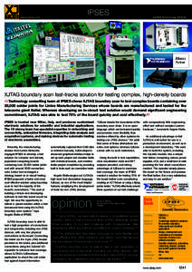 Technology / Joint Test Action Group / In-circuit test / Boundary scan / Automated X-ray inspection / Flying probe / Test / Printed circuit board / Design for testing / Electronics manufacturing / Manufacturing / Electronics