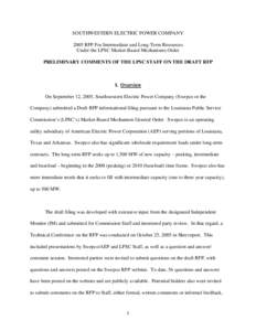 Outsourcing / Auctioneering / Request for proposal / Proposal / Government procurement in the United States / Purchasing / Calpine / American Electric Power / Business / Procurement / Sales