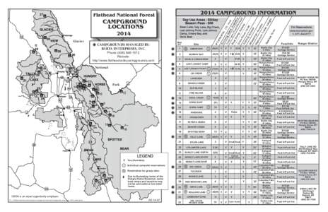 2014 CAMPGROUND INFORMATION  Flathead National Forest 29 22