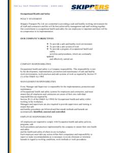 Industrial hygiene / Health / Safety engineering / Environmental social science / Risk management / Health and Safety at Work etc. Act / Health and Safety Executive / Michigan Occupational Safety and Health Administration / Occupational fatality / Safety / Occupational safety and health / Risk