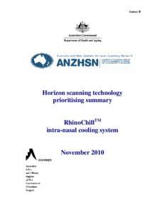 Horizon Scanning Briefing Template