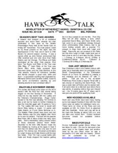 HAWK  TALK NEWSLETTER OF HETHERSETT HAWKS / SWINTON & CO CSC TH