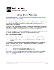 Transportation planning / Urban design / Disability / Ontarians with Disabilities Act / Law / Web accessibility / Design / Accessibility / Ergonomics