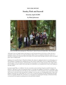 BMN HIKE REPORT  Stanley Park and Seawall Saturday Aprilby Mark Johnston