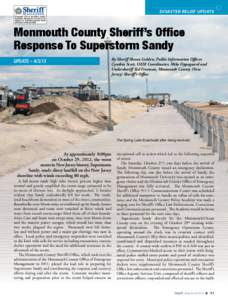 disaster Relief UPDATE  Monmouth County Sheriff’s Office Response To Superstorm Sandy UPDATE – 4/3/13