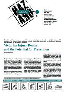 V.I.S.S.  Hazard (Edition No. 11) June 1992 Victorian Injury