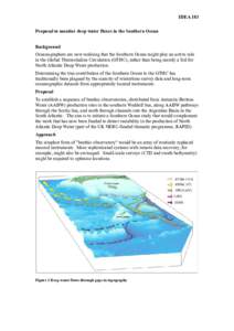 Proposal for a campaign of long-term oceanographic survey and monitoring