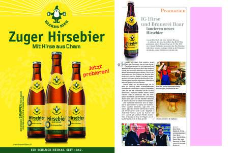 Promotion IG Hirse und Brauerei Baar Zuger Hirsebier