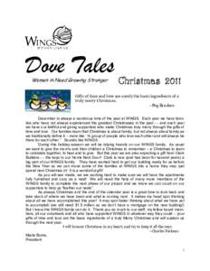 Dove Tales Women in Need Growing Stronger Christmas[removed]Gifts of time and love are surely the basic ingredients of a