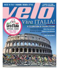 inGamba Tours LIVING LARGE IN CHIANTI  68 VELO MAY 2014 VELONEWS.COM