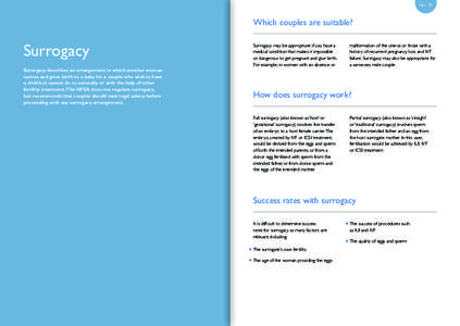 Medicine / Fertility medicine / Pregnancy / Family / Obstetrics / Surrogacy / Sperm donation / Surrogacy laws by country / Assisted reproductive technology / Human reproduction / Reproduction / Behavior