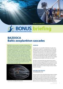 Number 8, October[removed]briefing BAZOOCA Baltic zooplankton cascades BAZOOCA team’s results on the BAltic ZOOplankton