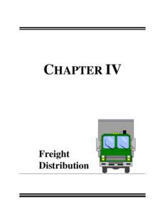 CHAPTER IV  Freight Distribution  Introduction