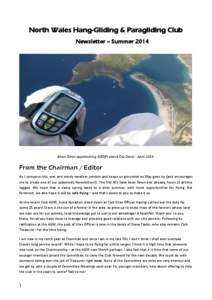 North Wales Hang-Gliding & Paragliding Club Newsletter – Summer 2014