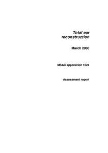 Microsoft Word - MSAC[removed]Total ear reconstruction .doc