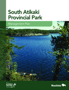 South Atikaki Provincial Park Management Plan 2 | South Atikaki Provincial Park