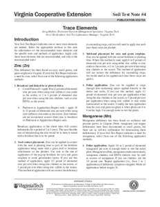 Dietary minerals / Transition metals / Reducing agents / Zinc deficiency / Fertilizer / Zinc / Molybdenum / Manganese / Soil test / Chemistry / Matter / Chemical elements