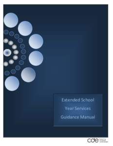 -+++2  Extended School Year Services Guidance Manual