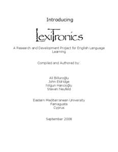 Corpora / Lexicography / Academic Word List / Learning to read / Vocabulary / Defining vocabulary / Readability / International Corpus of English / Brown Corpus / Linguistics / Applied linguistics / General Service List