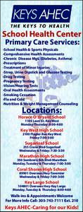 School Health Center Primary Care Services: ·School Health & Sports Physicals ·Comprehensive Health Assessments ·Chronic Disease Mgt. (Diabetes, Asthma)