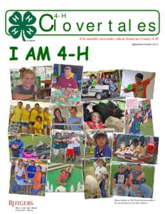 C lovertales 4-H A bi-monthly newsletter about Somerset County 4-H September/October 2012