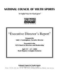 Microsoft Word - NCYS Exec Dir 2006 Report.doc