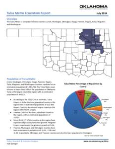 Tulsa Metro Ecosystem Report  July 2014 Overview