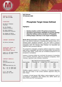 Phosphorite / Mineral exploration / Economic geology / Geology / Chemistry