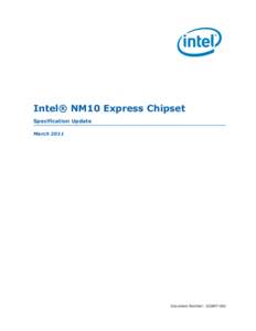 Intel® NM10 Express Chipset Specification Update