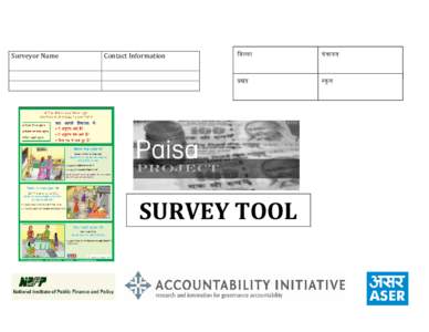 Microsoft Word - FINAL PAISA tool Hindi.doc