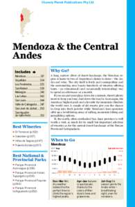 ©Lonely Planet Publications Pty Ltd  Mendoza & the Central Andes Why Go? Mendoza......................317