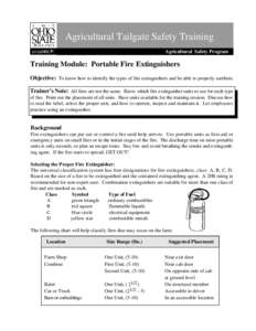 NASD: Portable Fire Extinguishers